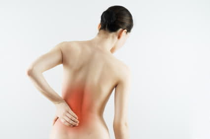 picture of woman with back pain